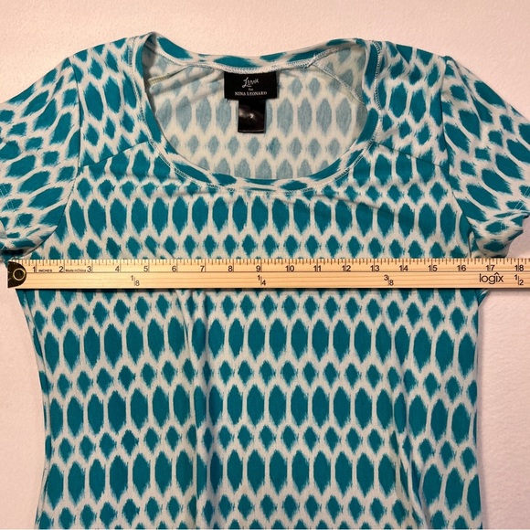 Lemmie for Nina Leonard Women's Boho Multicolor Dress S/M Knee Length - Picture 6 of 9